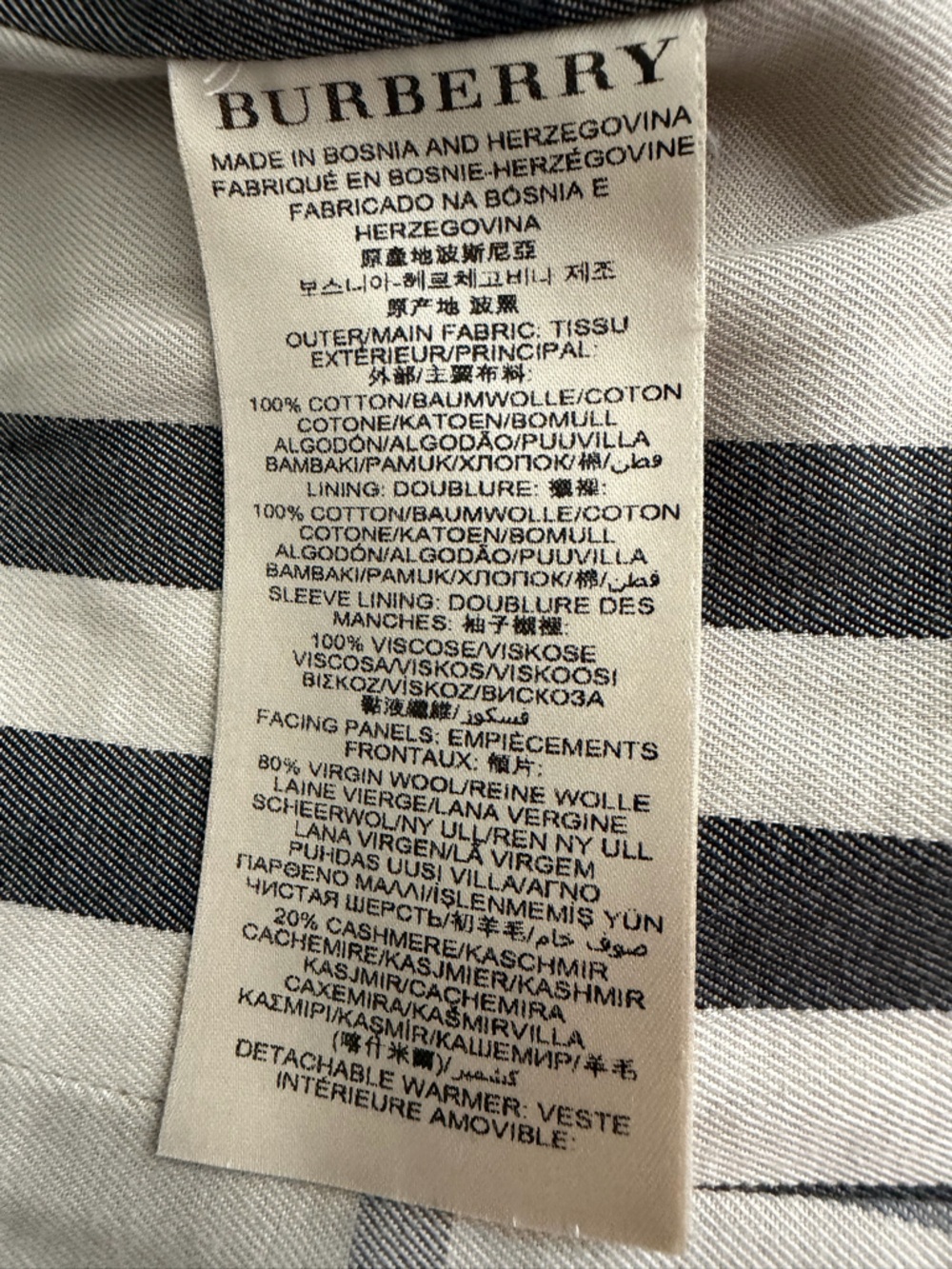 BURBERRY LONDON | Pink Heritage Trench Coat Belted Wool Cashmere Liner US 8 - Picture 11 of 16